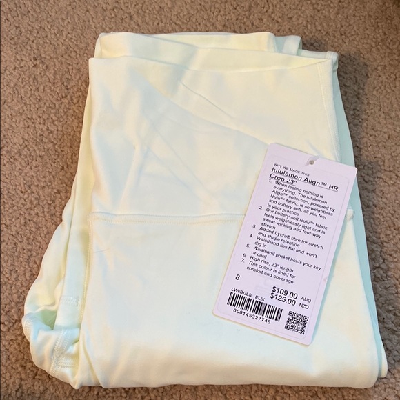 lululemon athletica Pants - lululemon athletica Pale Yellow Leggings